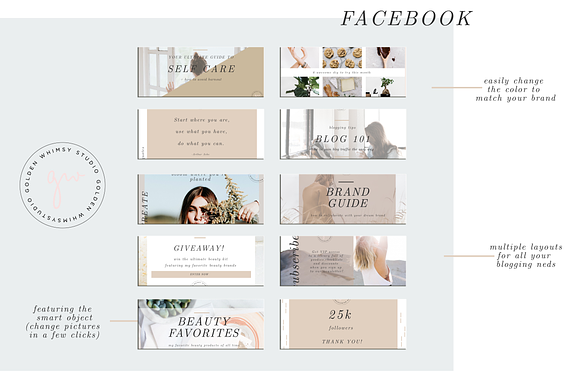 Lifestyle Blogger Social Media Kit in Social Media Templates - product preview 3