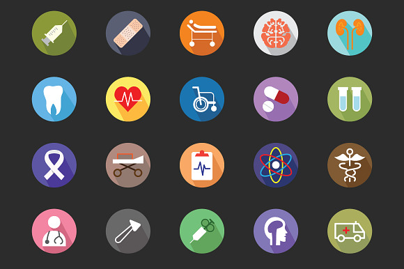 100+ Medical Flat Color Icon Set in Medical Icons - product preview 1