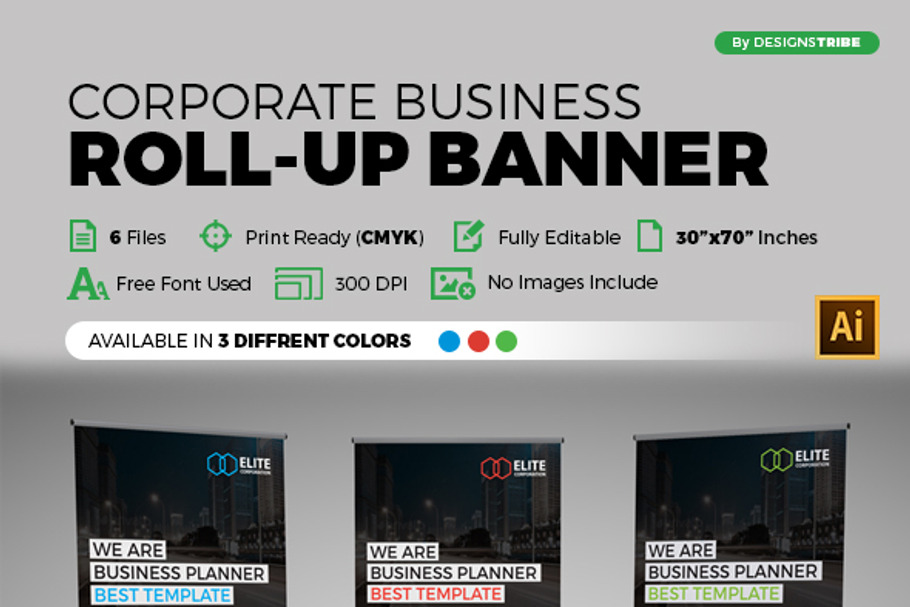 Corporate Business Roll-up Banner in Templates - product preview 8