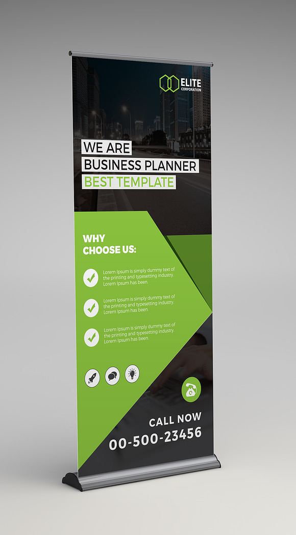 Corporate Business Roll-up Banner in Templates - product preview 2