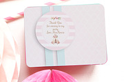 Teepee thank you 2'inch favor tags
