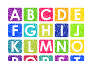 bright colored font