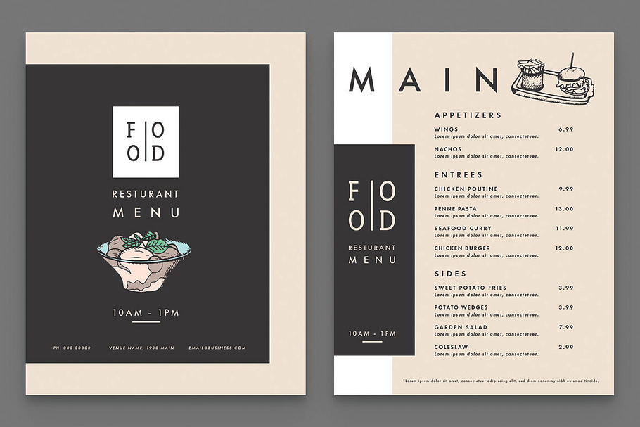 Menu in Presentation Templates - product preview 8