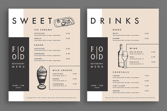 Menu in Presentation Templates - product preview 2