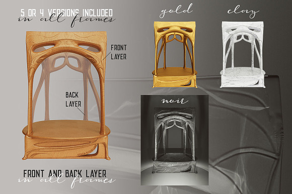 Vintage Architecture 3D Frames in Graphics - product preview 7