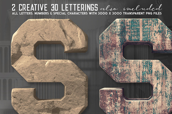 Vintage Architecture 3D Frames in Graphics - product preview 12