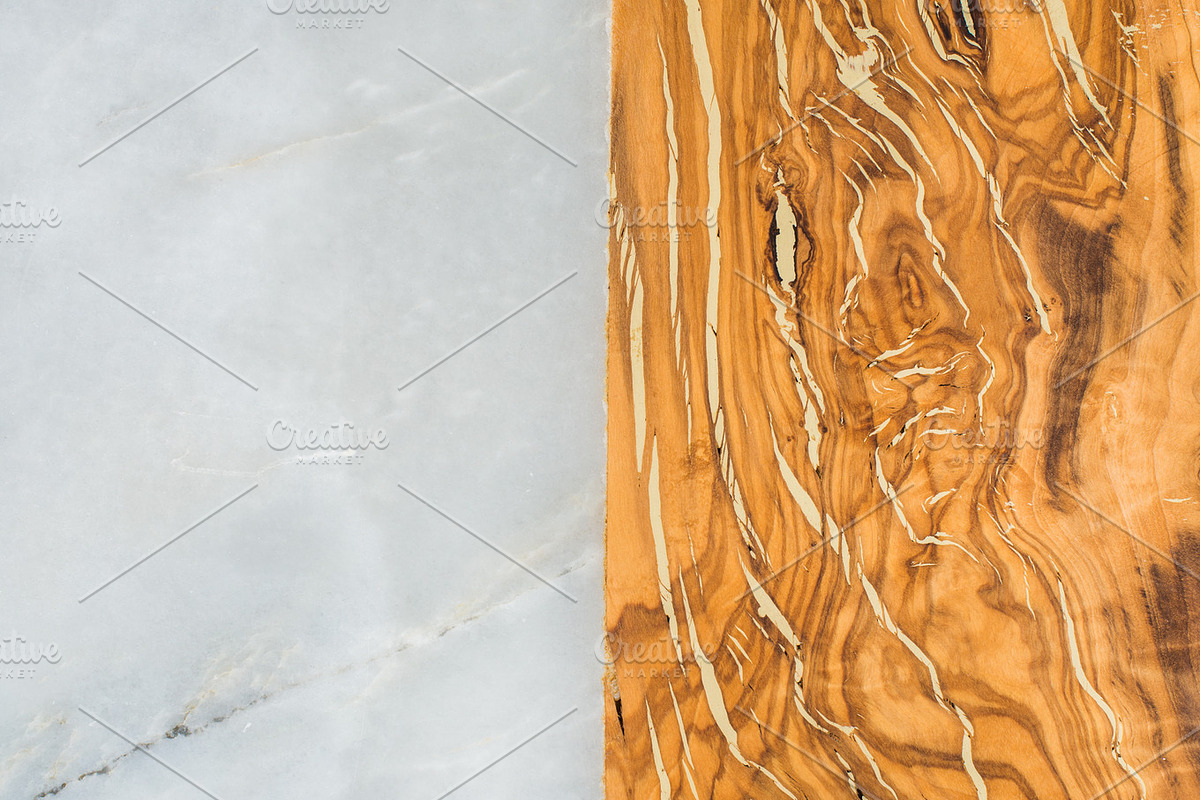 Grey marble stone and olive wood in Textures - product preview 8