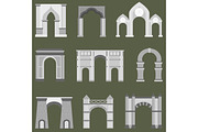 Arch vector construction illustration