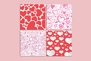 Background heart pattens