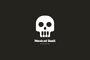 Musical skull logo