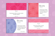 Floral quote postcards