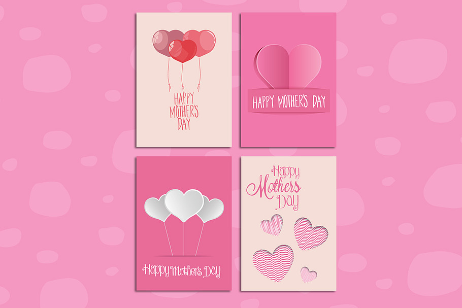 Mothers day cards  in Card Templates - product preview 8
