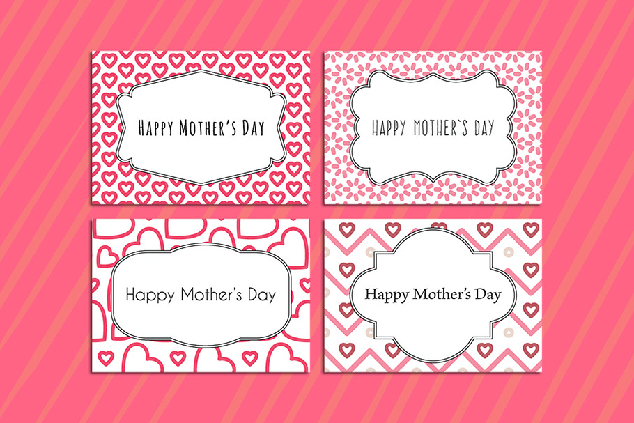 Mothers day flower cards in Card Templates - product preview 8