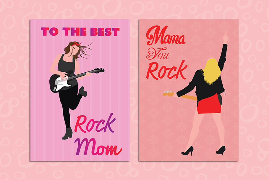 Mother day rock in Postcard Templates - product preview 8
