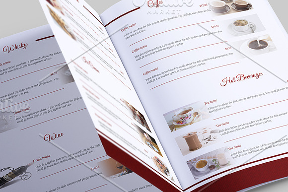 Restaurant Menu & Business Card in Brochure Templates - product preview 8