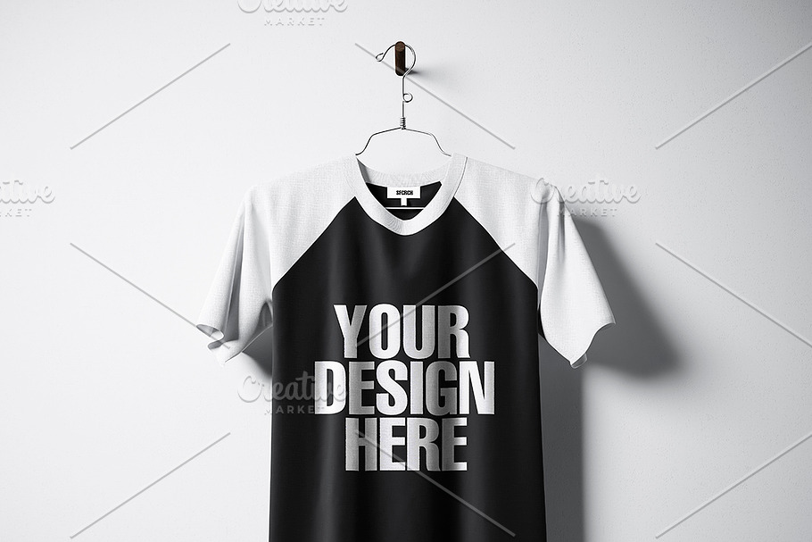 Blank t-shirt pack 05 in Product Mockups - product preview 8