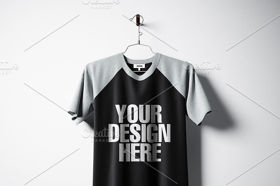 Blank t-shirt pack 06 in Product Mockups - product preview 8