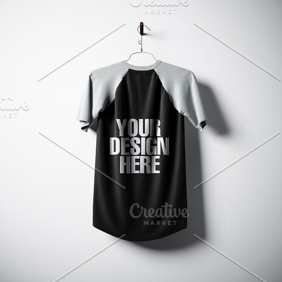 Blank t-shirt pack 06 in Product Mockups - product preview 3