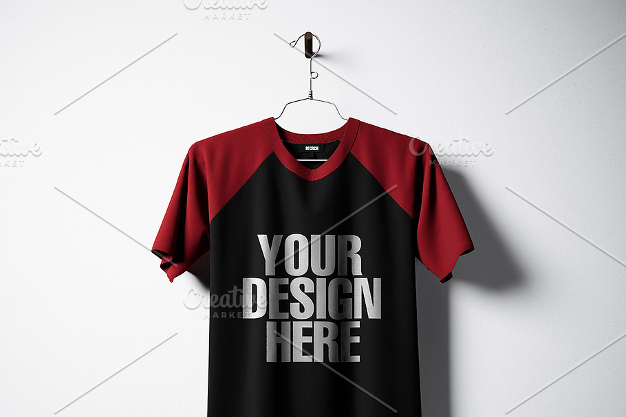 Blank t-shirt pack 08 in Product Mockups - product preview 8