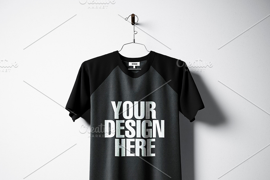 Blank t-shirt pack 09 in Product Mockups - product preview 8