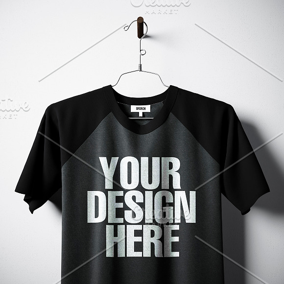 Blank t-shirt pack 09 in Product Mockups - product preview 2