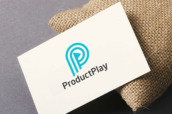 Product Play Text P Logo in Logo Templates - product preview 1