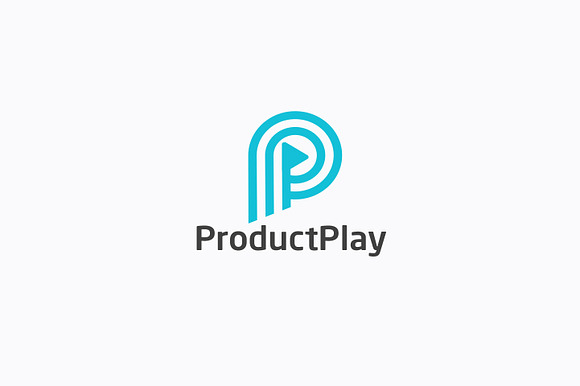 Product Play Text P Logo in Logo Templates - product preview 2