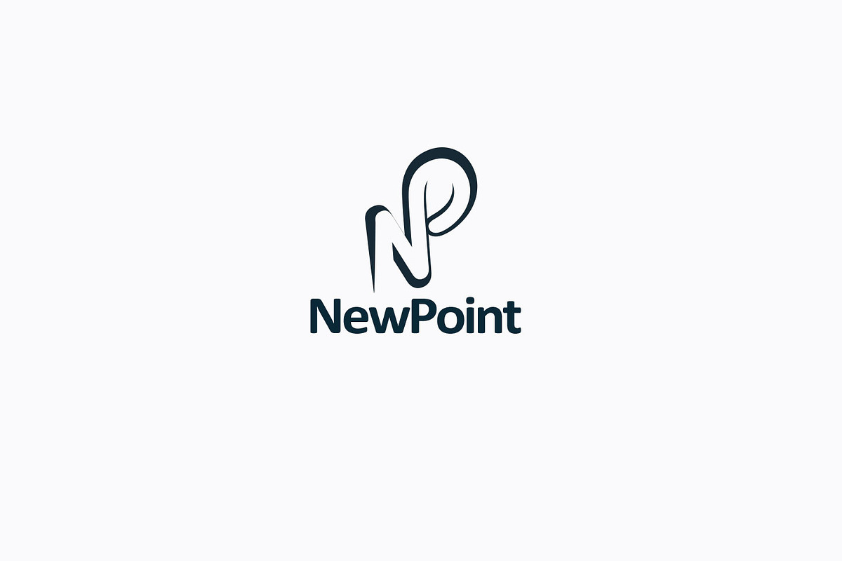 New Point NP Text Logo in Logo Templates - product preview 8