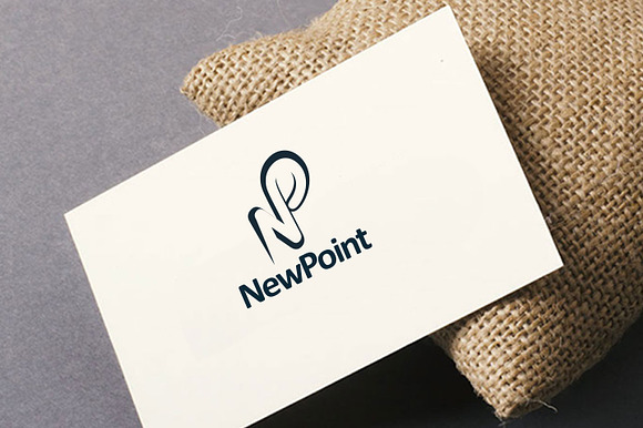 New Point NP Text Logo in Logo Templates - product preview 2