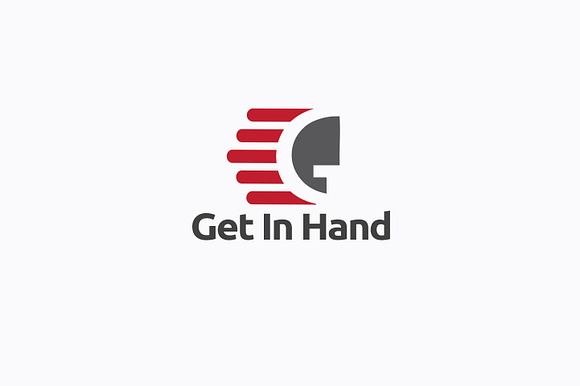 Get in Hand G Text Logo in Logo Templates - product preview 2
