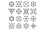 Geometric Shape Signs Set