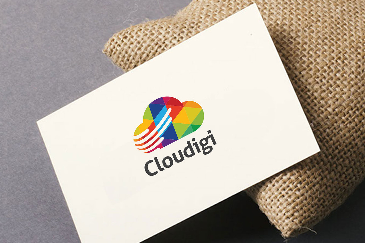 Cloud Digital Logo in Logo Templates - product preview 8