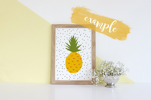 Empty Wooden Frame Photo Mockup  in Print Mockups - product preview 1