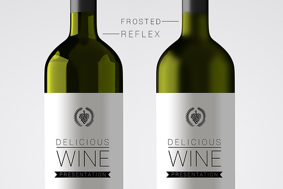 Bottle wine label mockup in Product Mockups - product preview 2