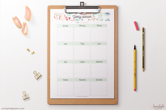 Yearly Planner in Stationery Templates - product preview 2