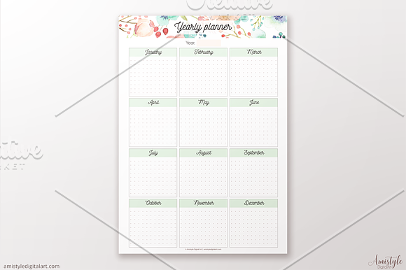 Yearly Planner in Stationery Templates - product preview 3