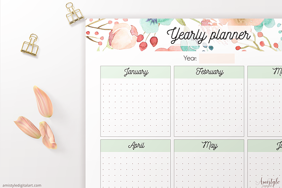 Yearly Planner in Stationery Templates - product preview 4