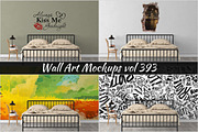 Wall Mockup - Sticker Mockup Vol 393