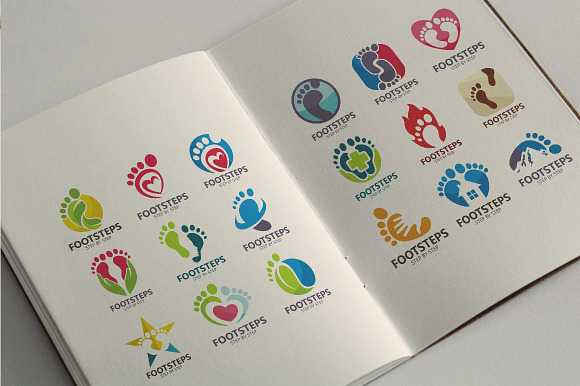 40 Premium Foot Logo Set in Logo Templates - product preview 1