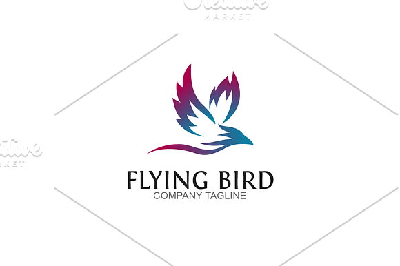 Flying Bird in Logo Templates - product preview 1