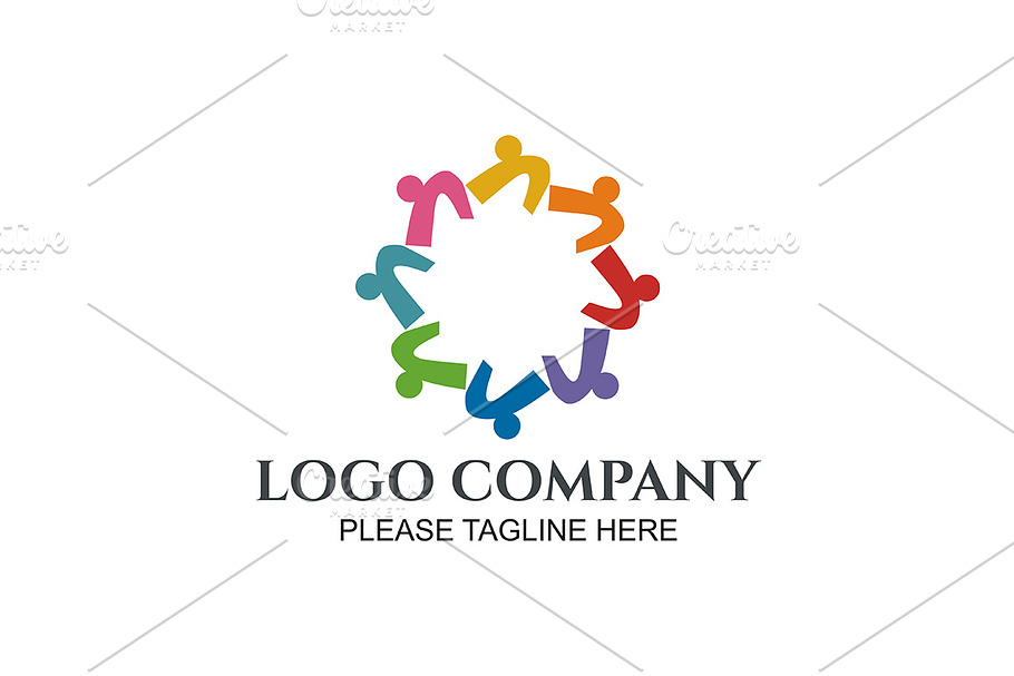 Social Team Logo in Logo Templates - product preview 8