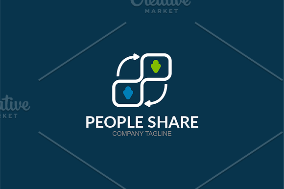 People Share in Logo Templates - product preview 2