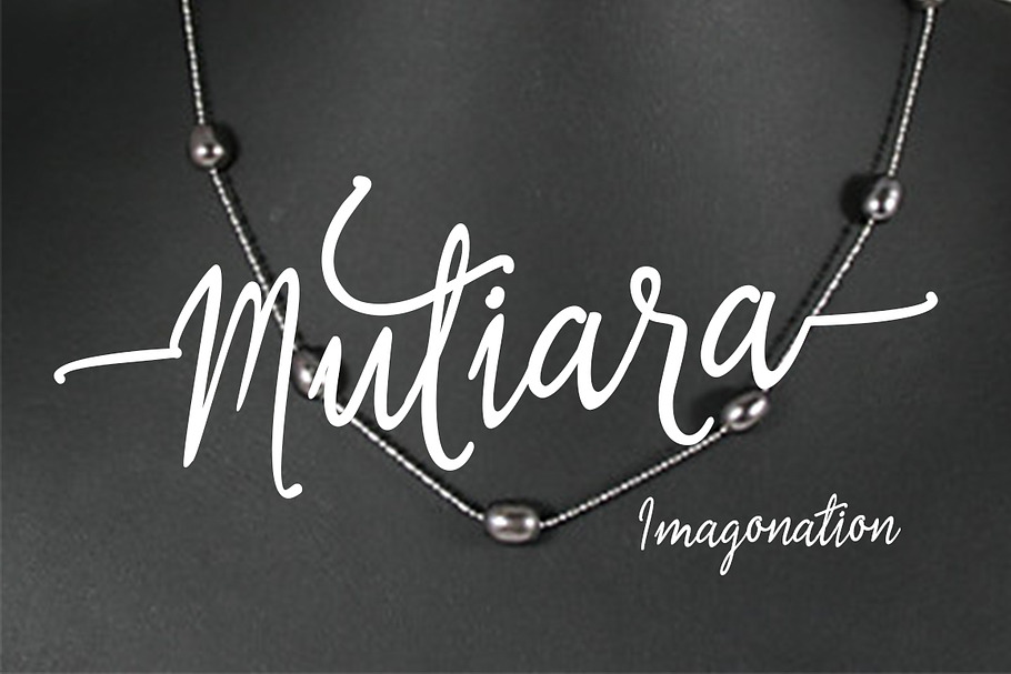 Mutiara script in Script Fonts - product preview 8