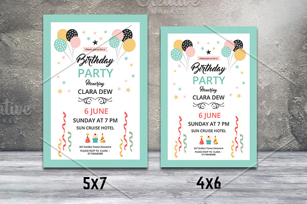 Birthday Party Invitation Flyer-V550