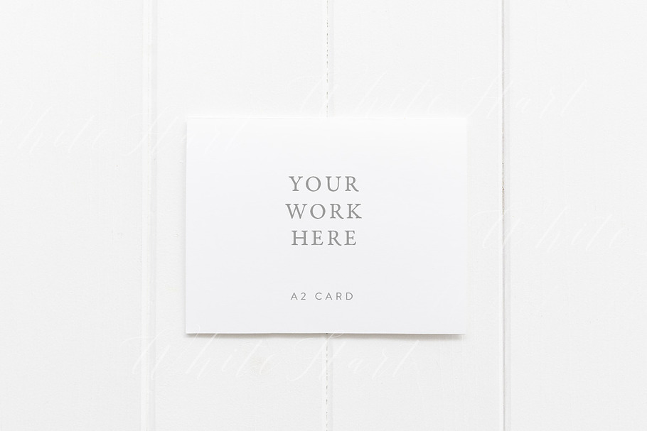 Minimal A2 card mockup - PSD + JPG in Print Mockups - product preview 8