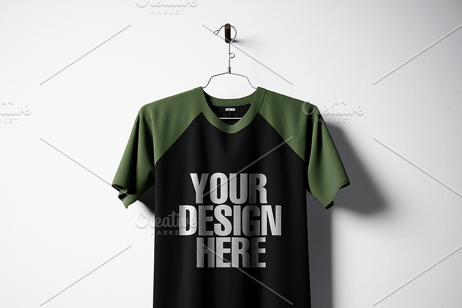 Blank t-shirt pack 010 in Product Mockups - product preview 8