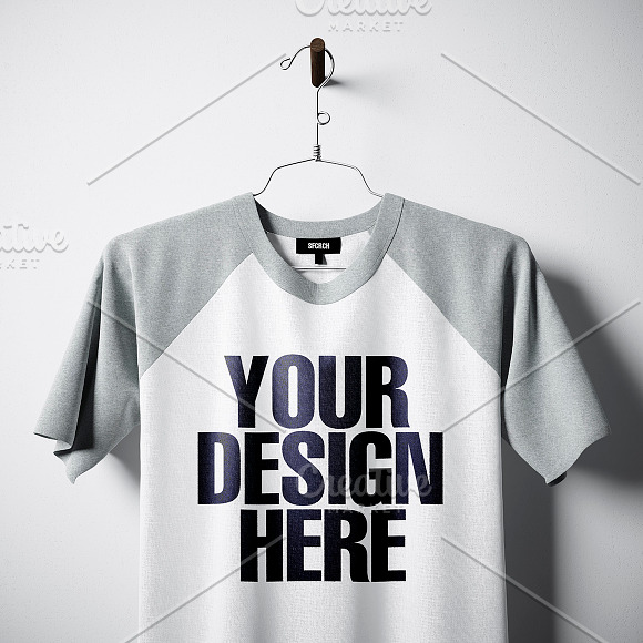 Blank t-shirt pack 012 in Product Mockups - product preview 2