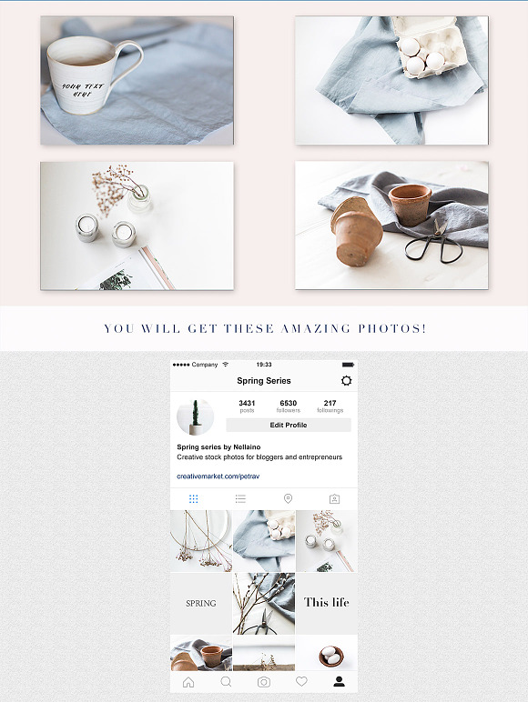 Spring Series stock photos in Product Mockups - product preview 7