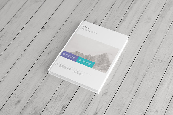 Book Mock-Up / Hardcover in Print Mockups - product preview 8