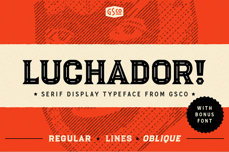Luchador - Serif display typeface in Display Fonts - product preview 8